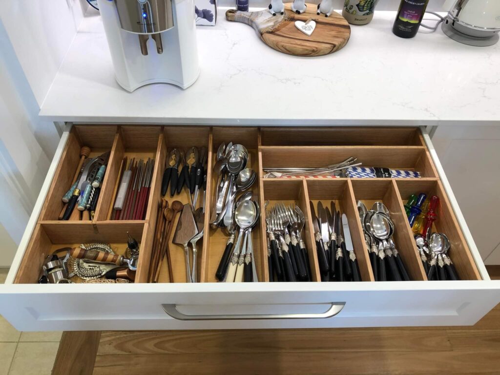 Not so empty utensil and cutlery drawer